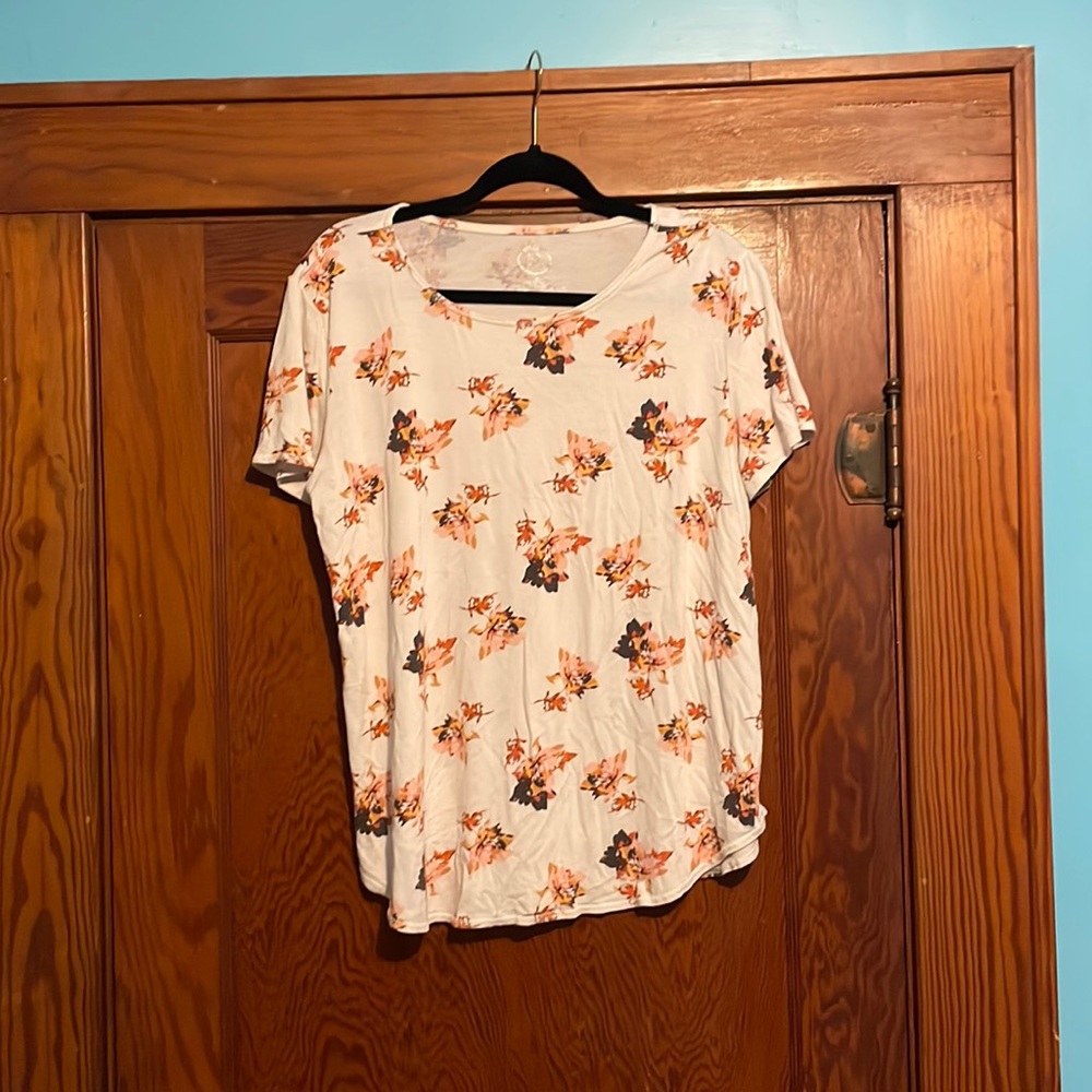 White Floral Top